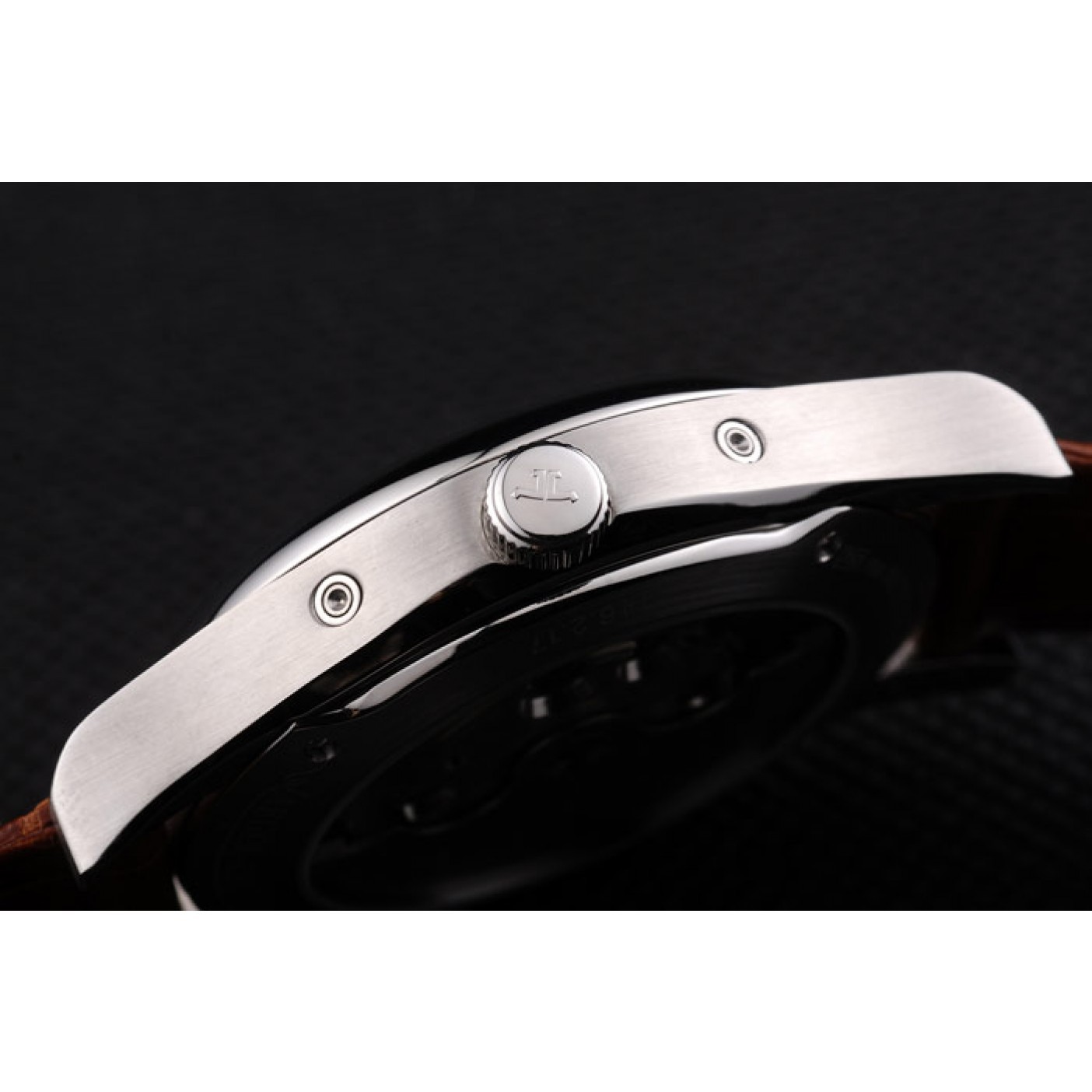 MiroTime Jaeger Le Coultre Master Control Tourbillon White Dial Brown Leather Strap