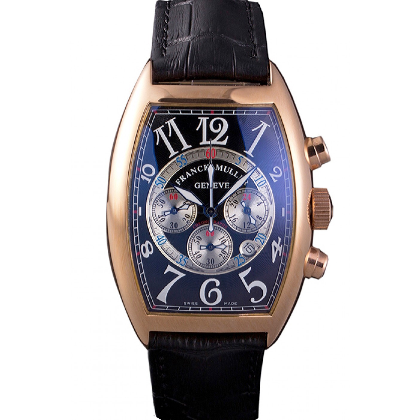 MiroTime Franck Muller Casablanca White Dial Numbers Rose Gold Bezel 80304