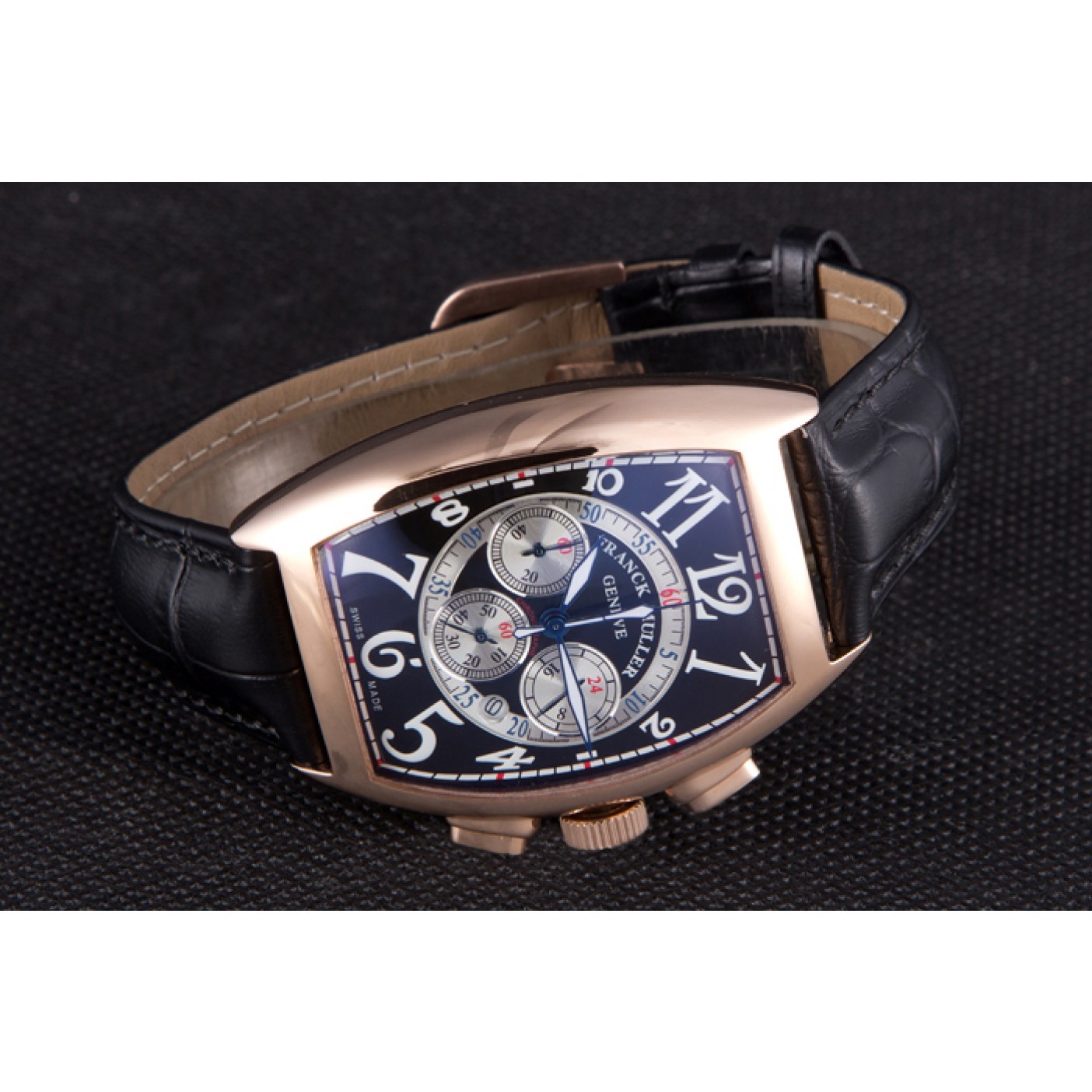 MiroTime Franck Muller Casablanca White Dial Numbers Rose Gold Bezel 80304