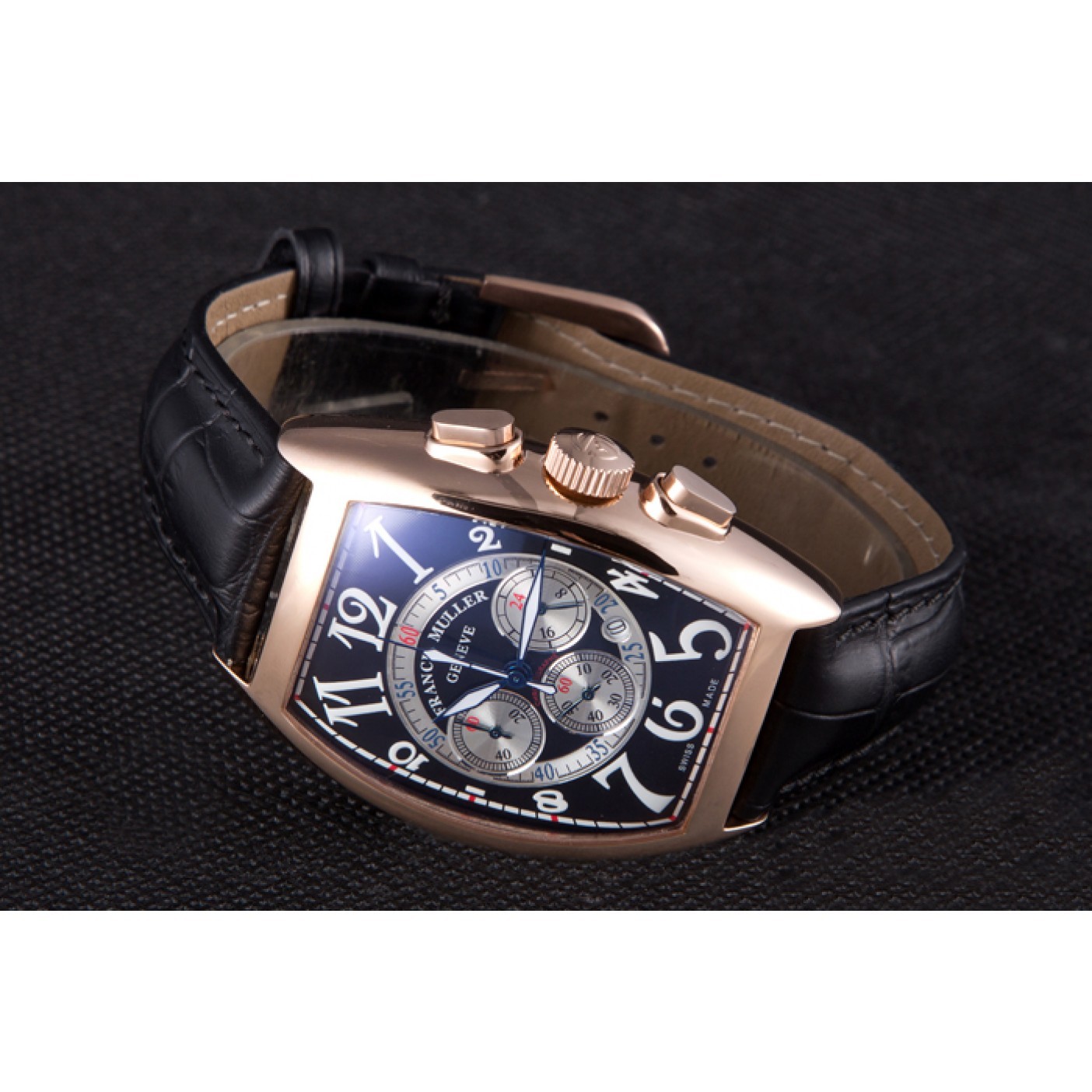 MiroTime Franck Muller Casablanca White Dial Numbers Rose Gold Bezel 80304