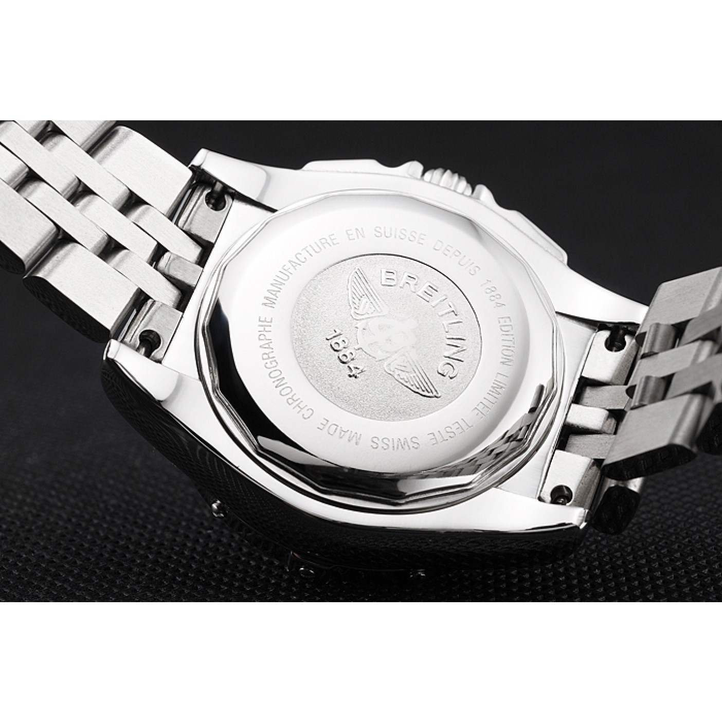 MiroTime Breitling Colt Lady Black Dial Diamond Hour Marks Stainless Stees Case And Bracelet