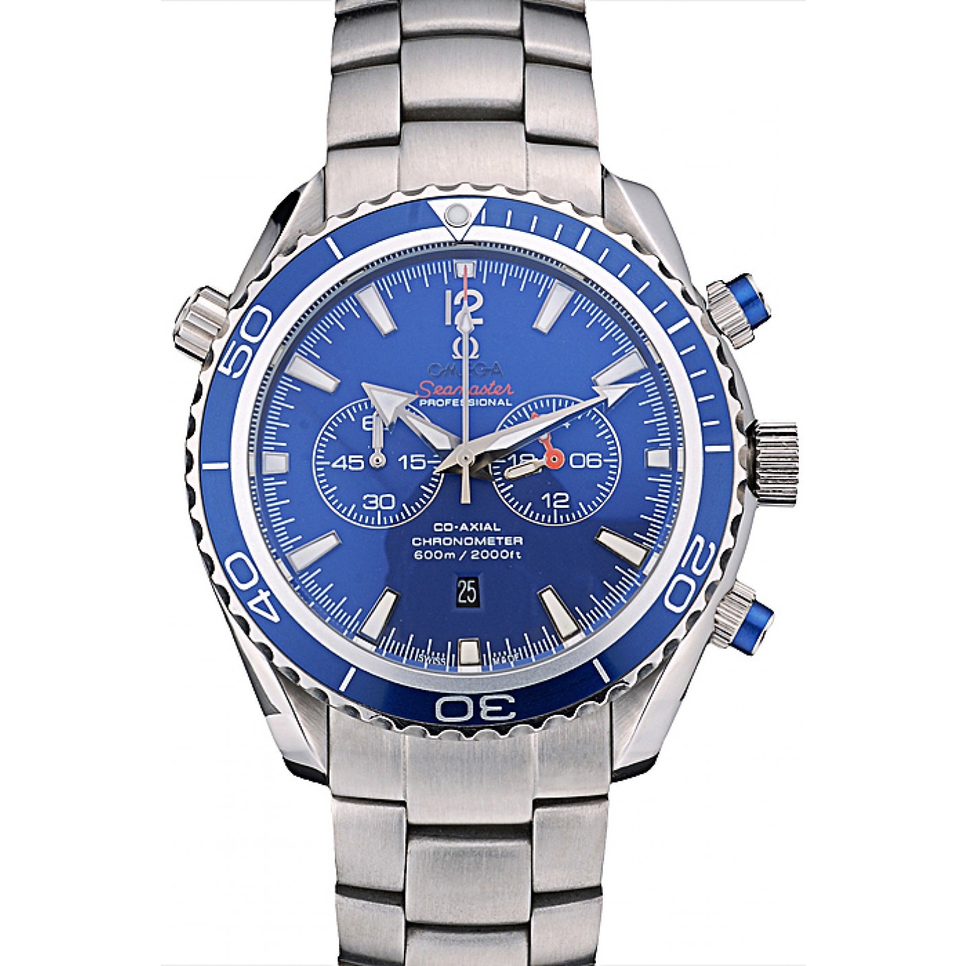 MiroTime Omega Seamaster Planet Ocean Blue Bezel Blue Dial Stainless Steel Strap 80239