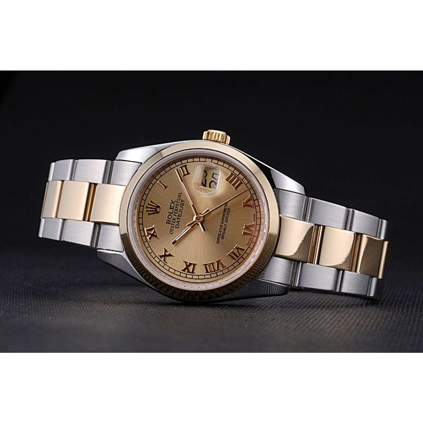 MiroTime Rolex Datejust Stainless Steel And Gold Case Gold Dial 622265