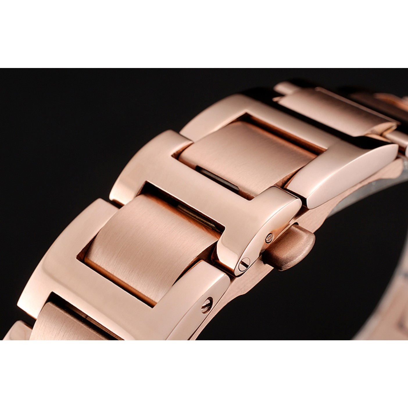 MiroTime Swiss Cartier Ballon Bleu 46 MM Diamond Dial Rose Gold Bracelet 1453882