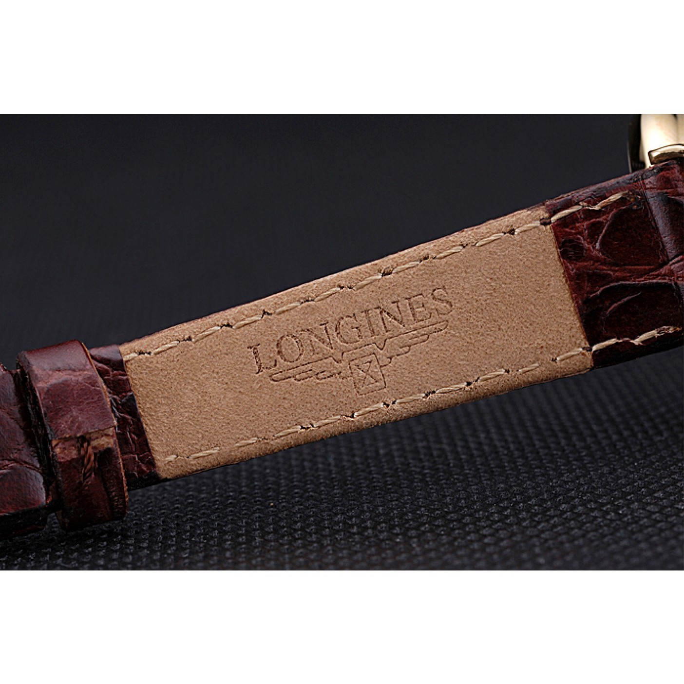 MiroTime Longines La Grande Classique White Dial Brown Leather Strap Femme 622120