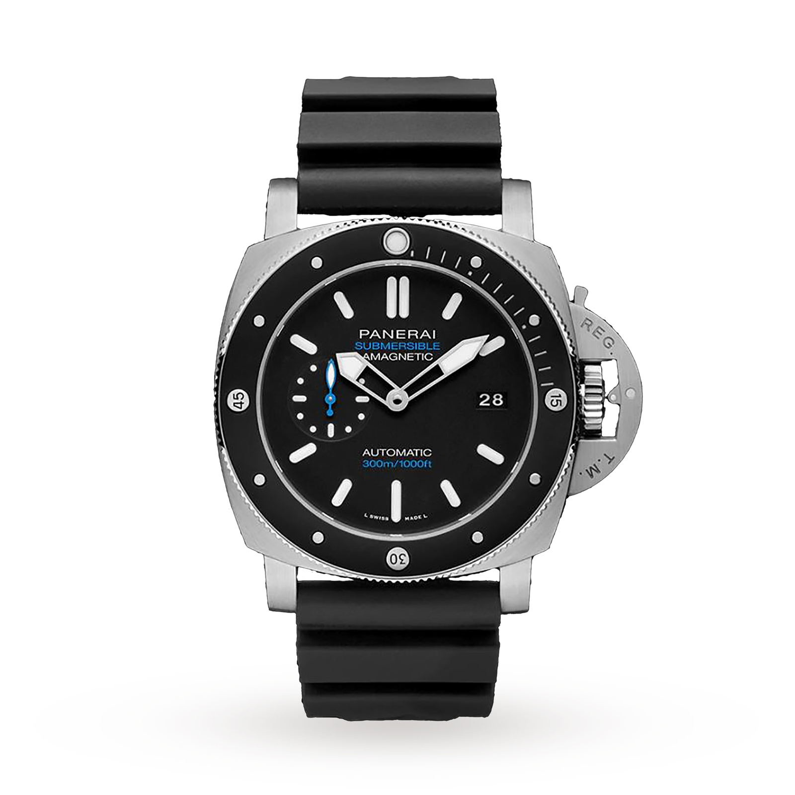 MiroTime Swiss Panerai Submersible Amagnetic 47mm Mens Watch PAM01389