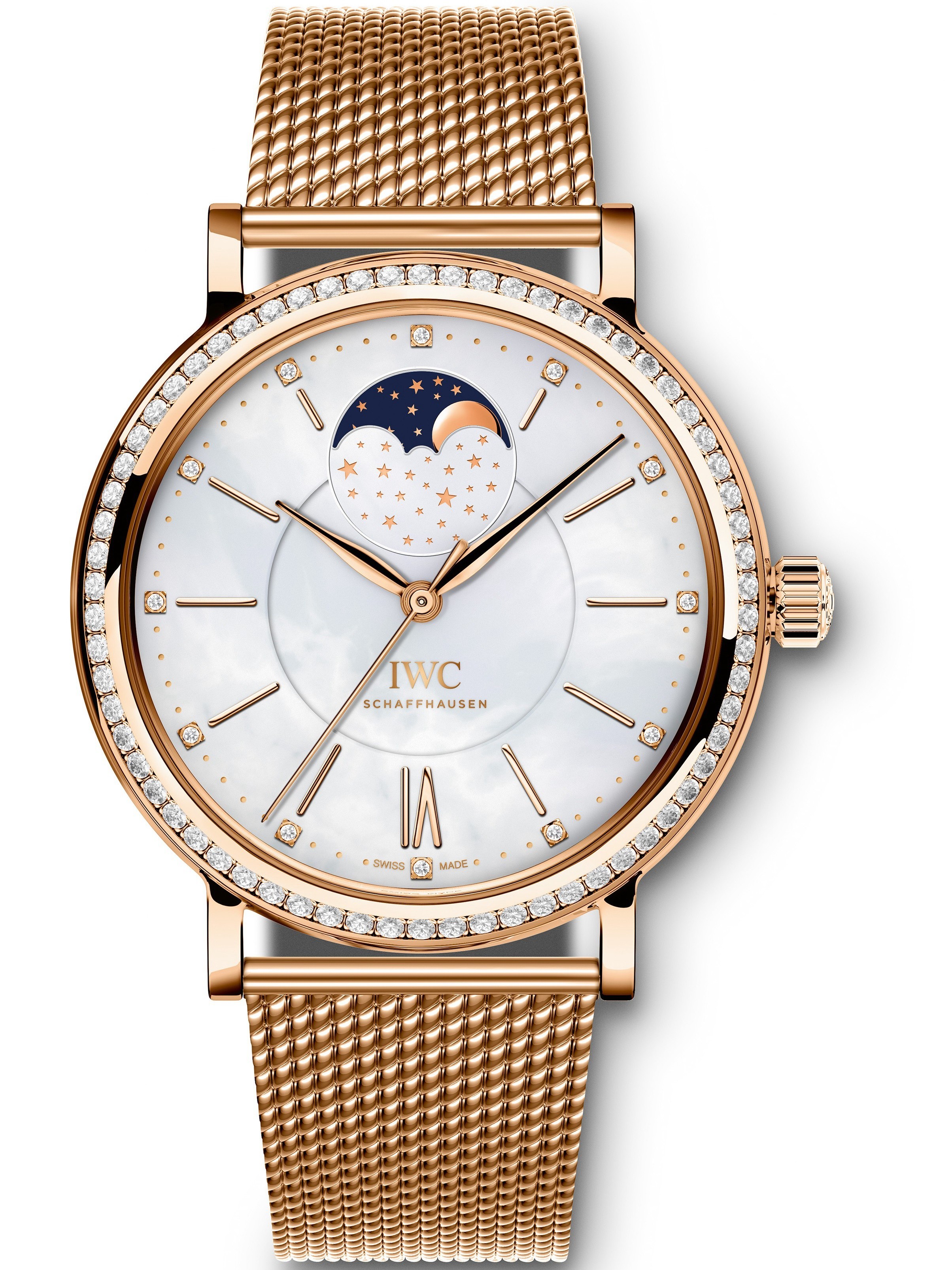 MiroTime AAA Replica IWC Portofino Midsize Automatic Moonphase 37mm Ladies Watch IW459005