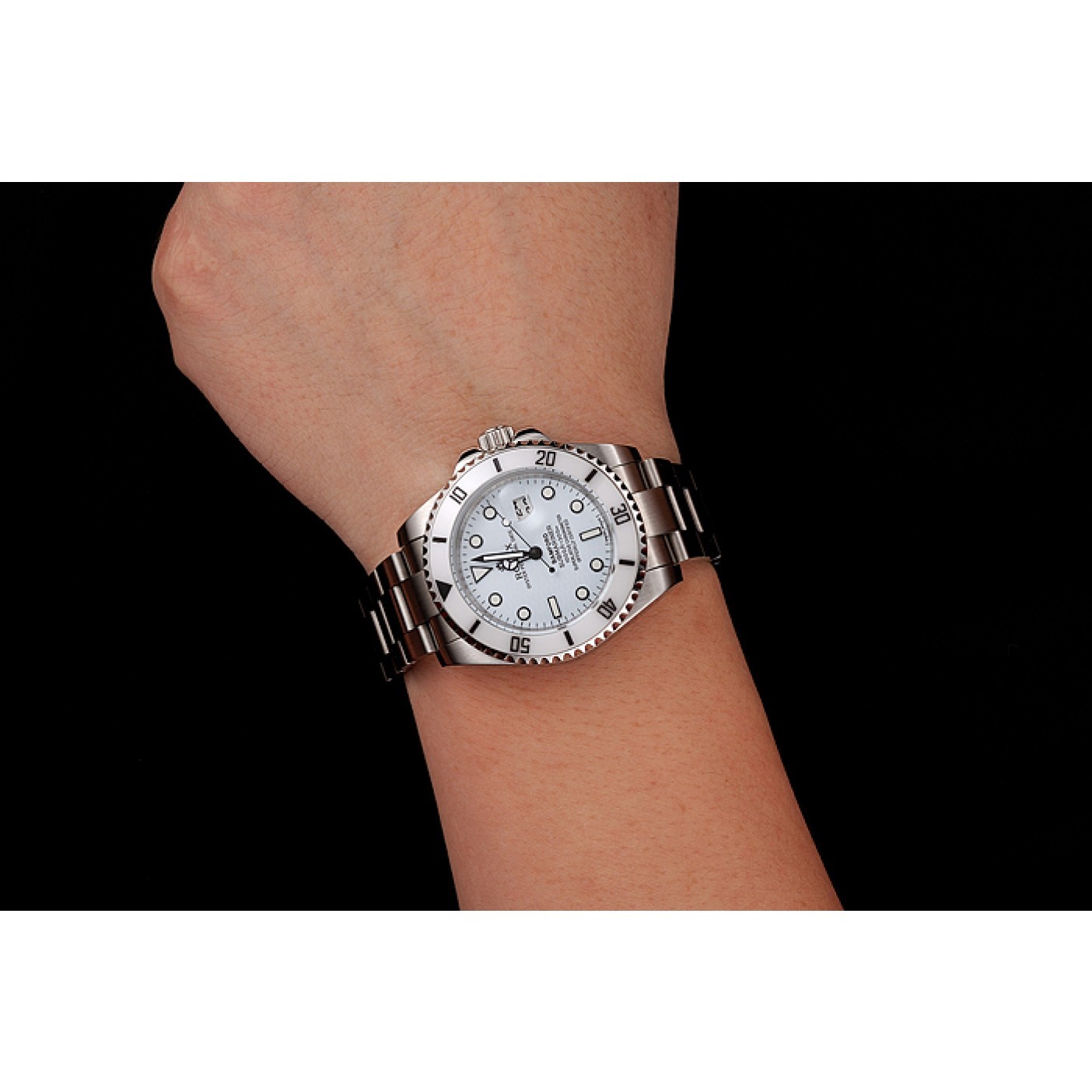 MiroTime Rolex Submariner Bamford White Dial Stainless Steel Bracelet 1453863