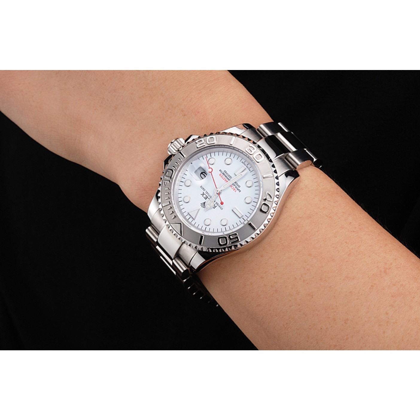MiroTime Swiss Rolex Yacht-Master White Dial Staniless Steel Case And Bracelet