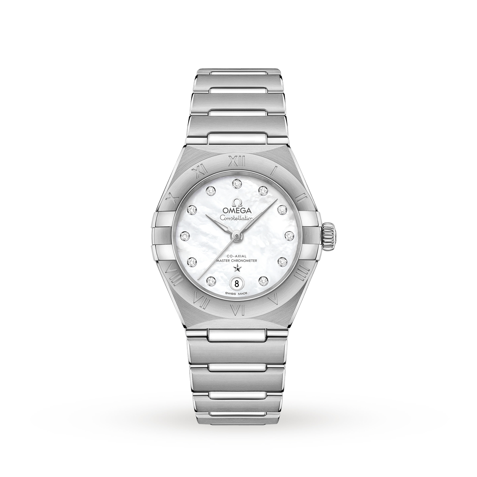 MiroTime Swiss Omega Constellation Manhattan Co-Axial 29mm Ladies Watch O13110292055001
