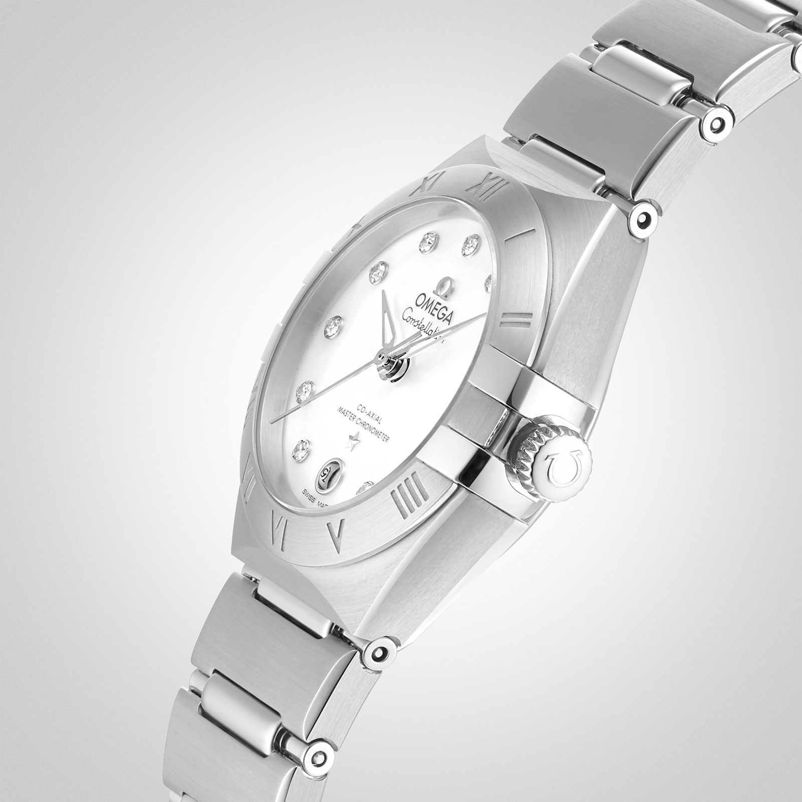 MiroTime Swiss Omega Constellation Manhattan Co-Axial 29mm Ladies Watch O13110292055001