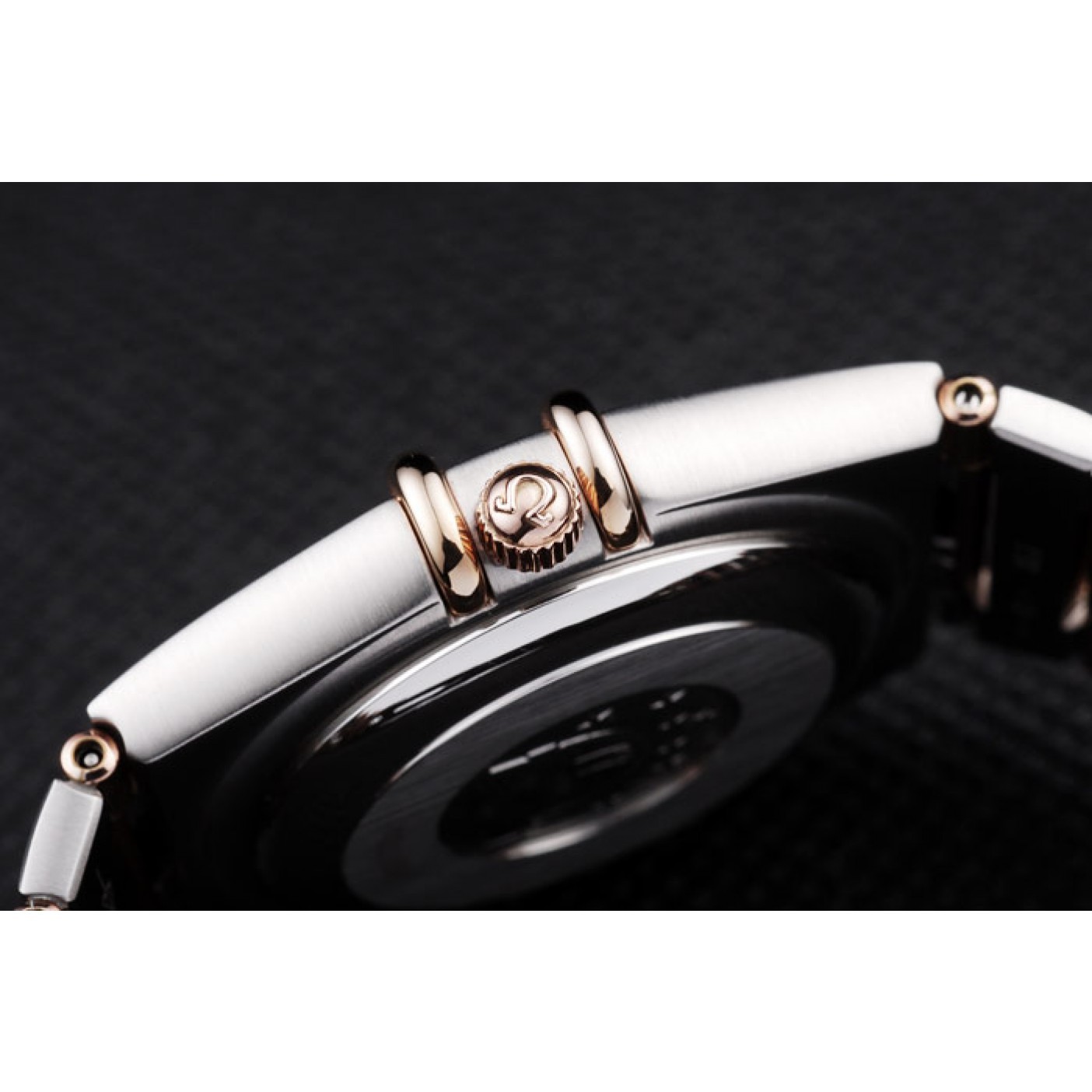 MiroTime Omega Swiss Constellation Jewelry Diamond Case Omega Emblem White Dial 98111