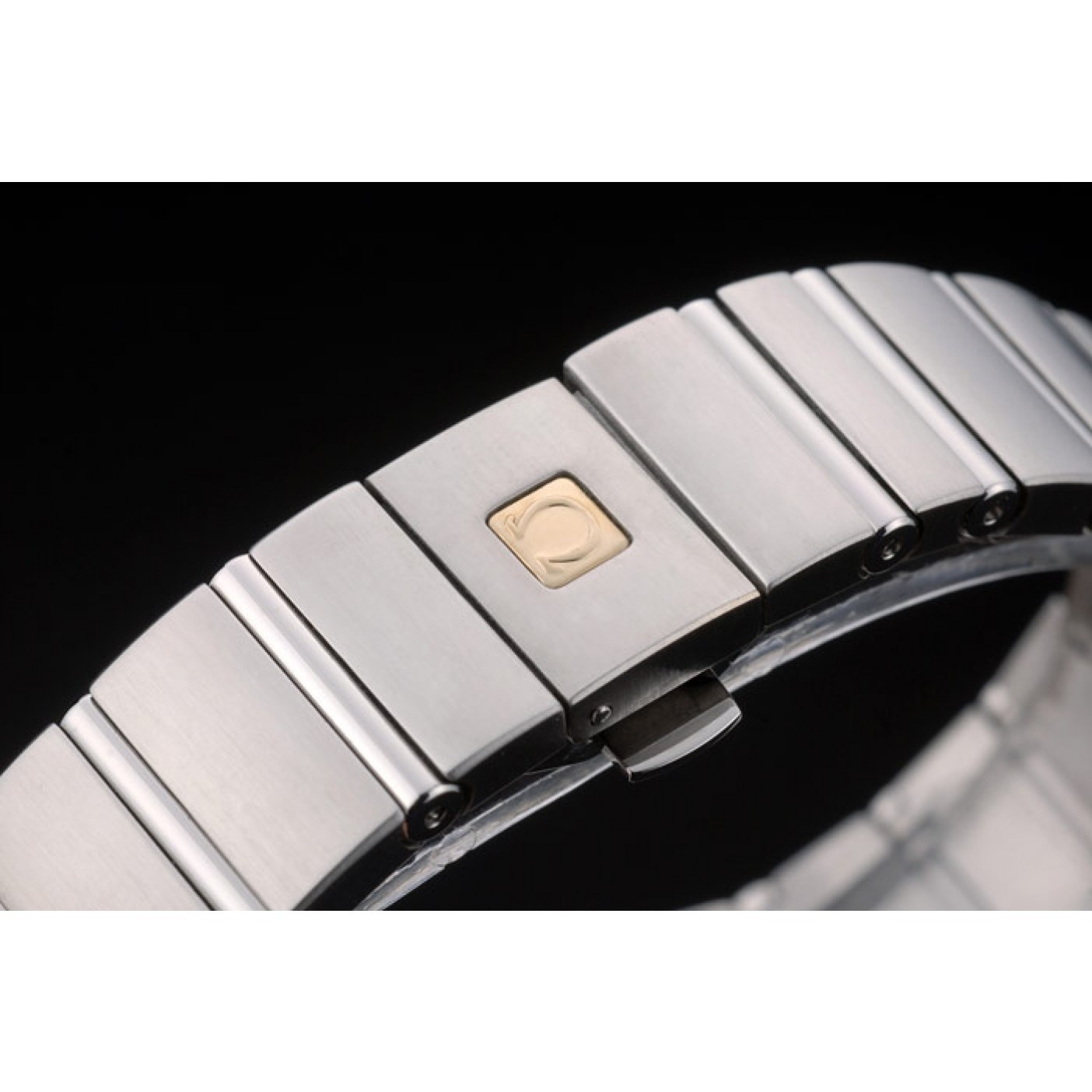 MiroTime Swiss Lady Omega Constellation Crystal Encrusted Bezel Silver Radial Dial 80291