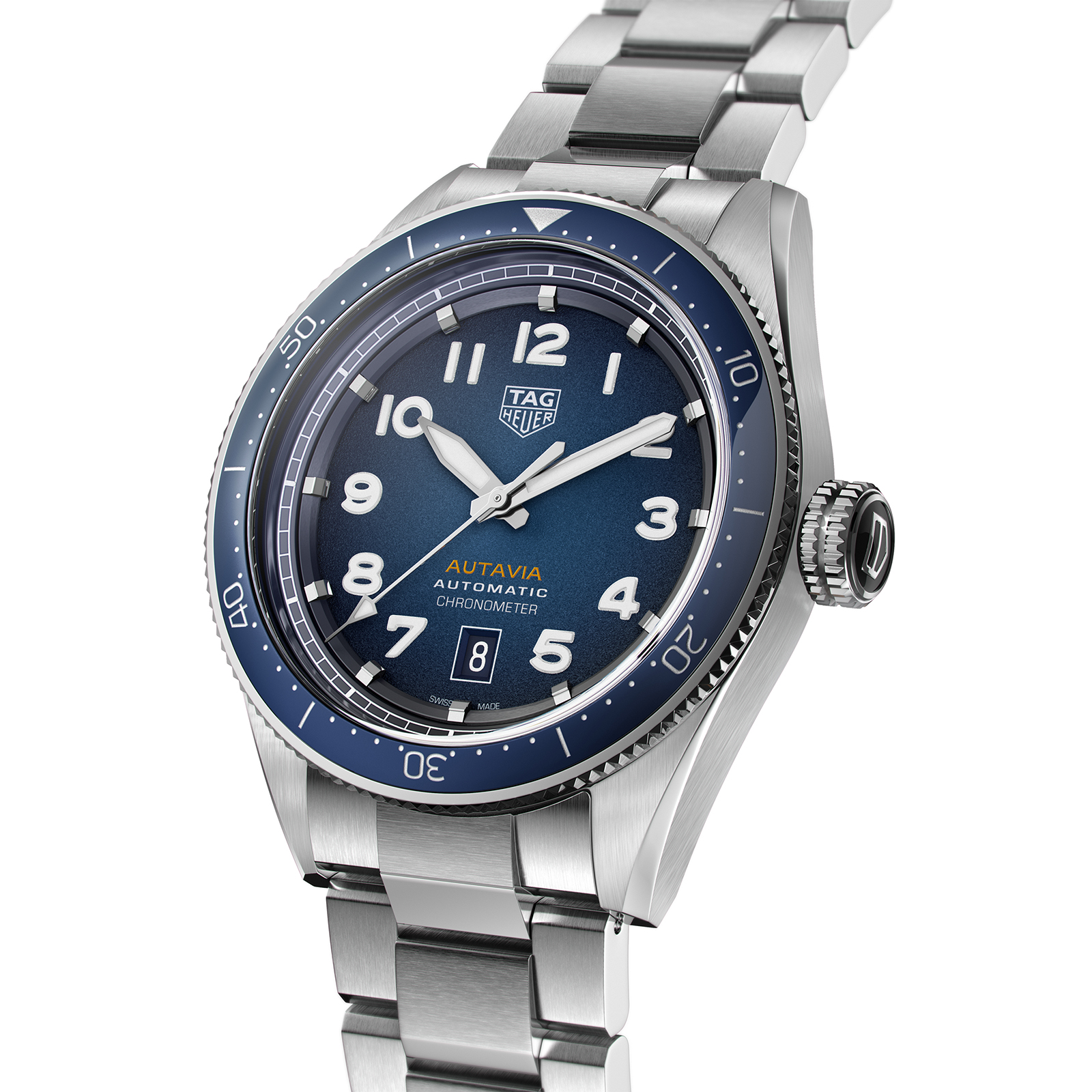 MiroTime TAG Heuer Autavia Calibre 5 COSC 42mm Mens Watch WBE5116.EB0173