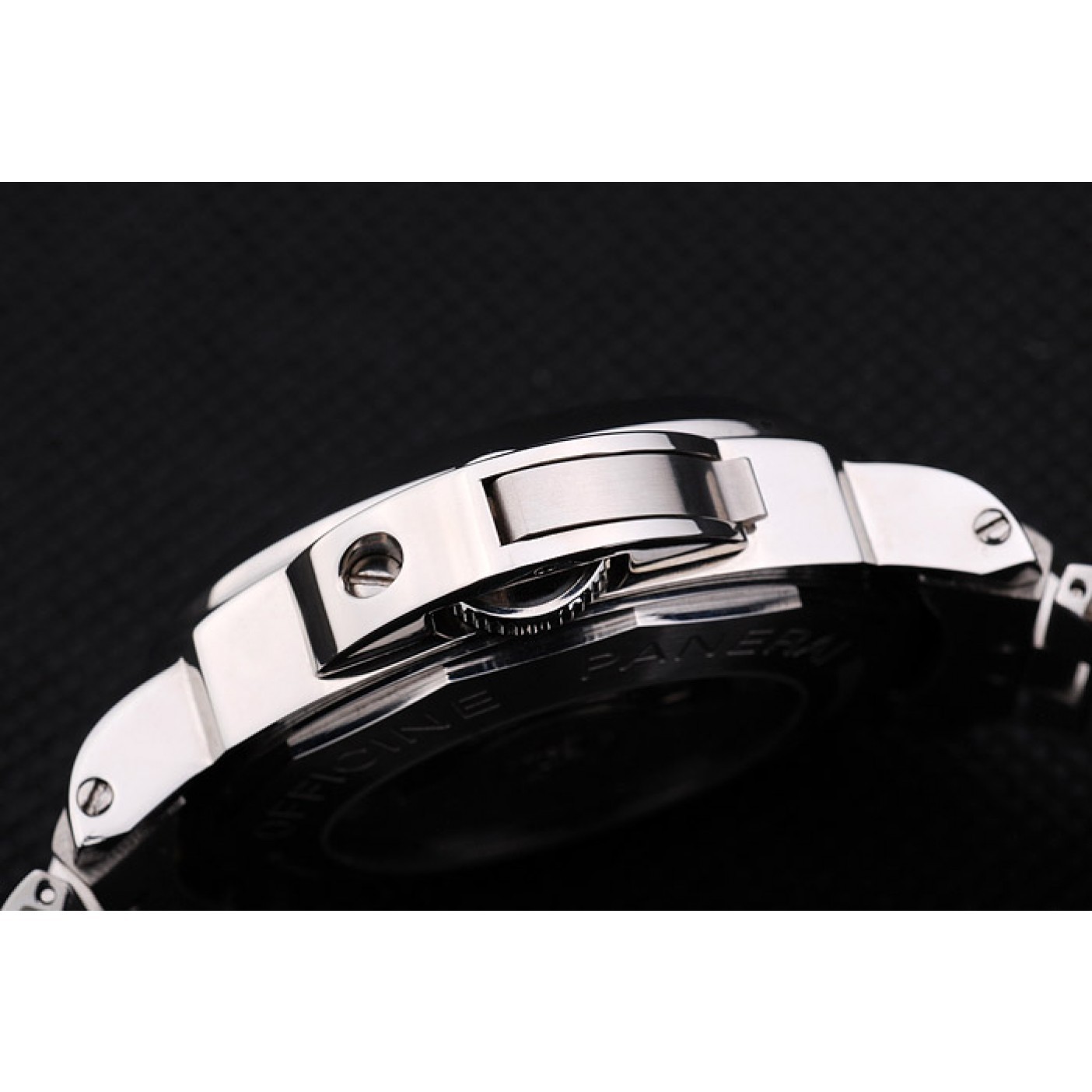 MiroTime Panerai Luminor Power Reserve Black Dial Stainless Steel Bracelet