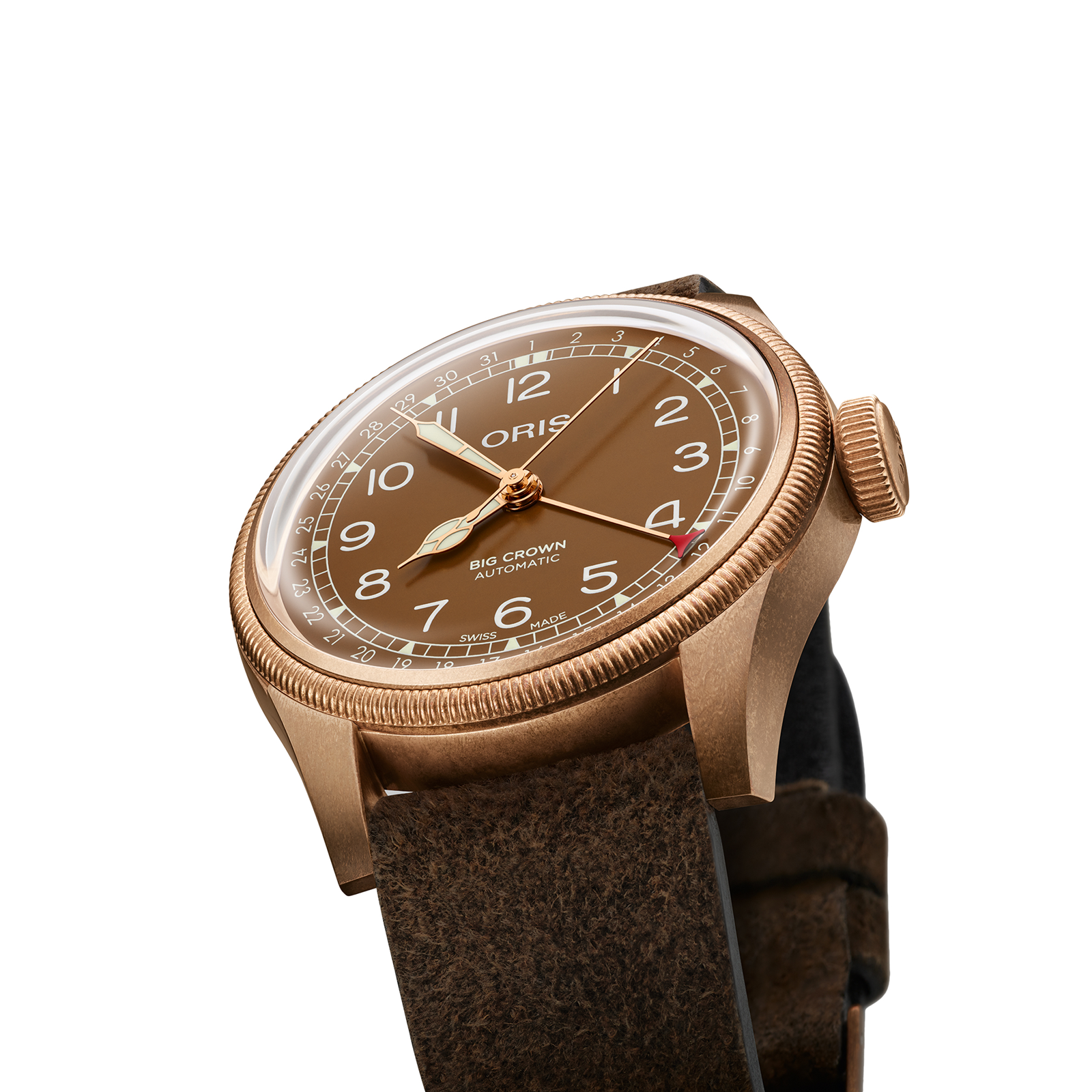 MiroTime Swiss Oris Big Crown 40mm Mens Watch 01 754 7741 3166-07 20 74BR