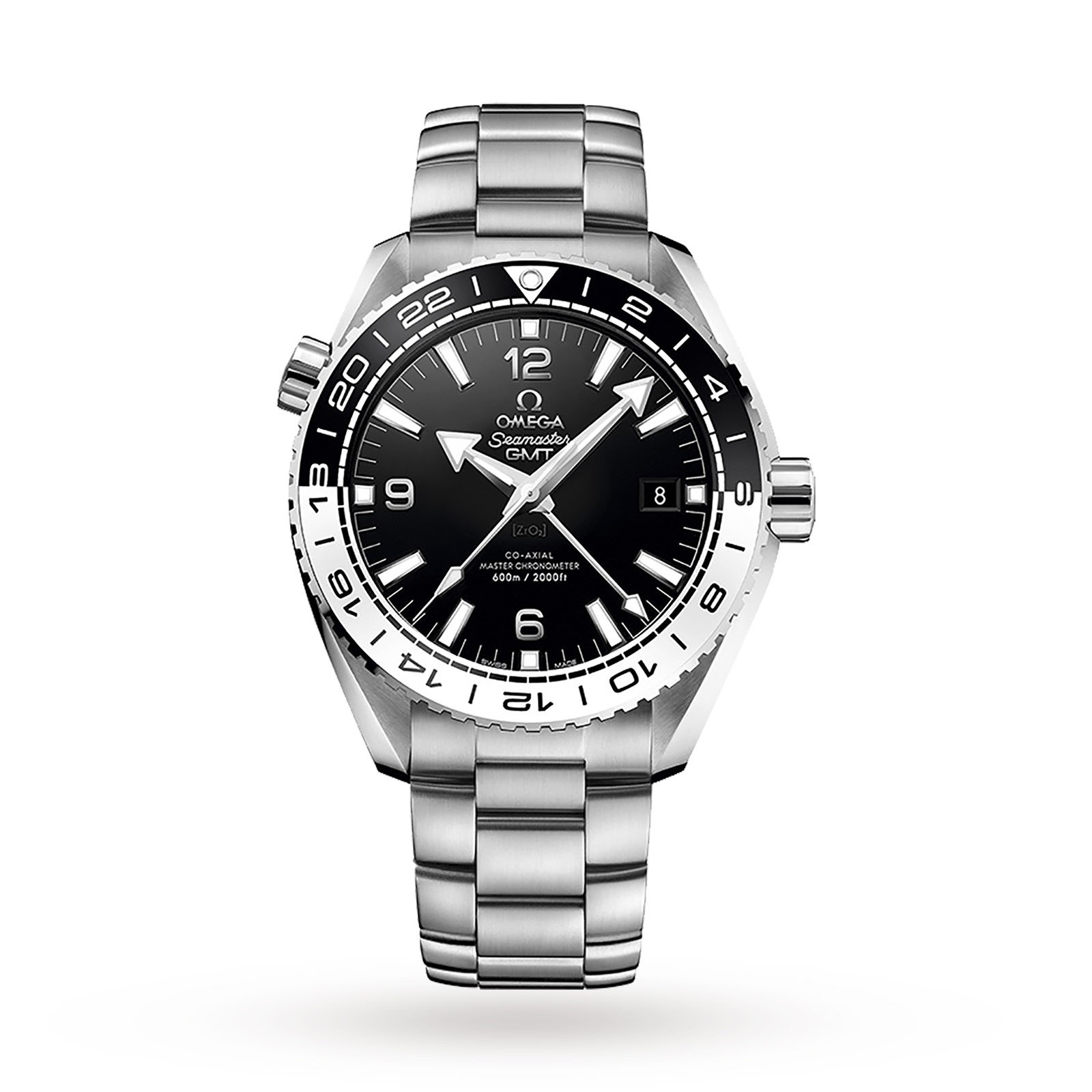 MiroTime Swiss Omega Seamaster Planet Ocean 600m Co-Axial GMT 43.5mm Mens Watch O21530442201001