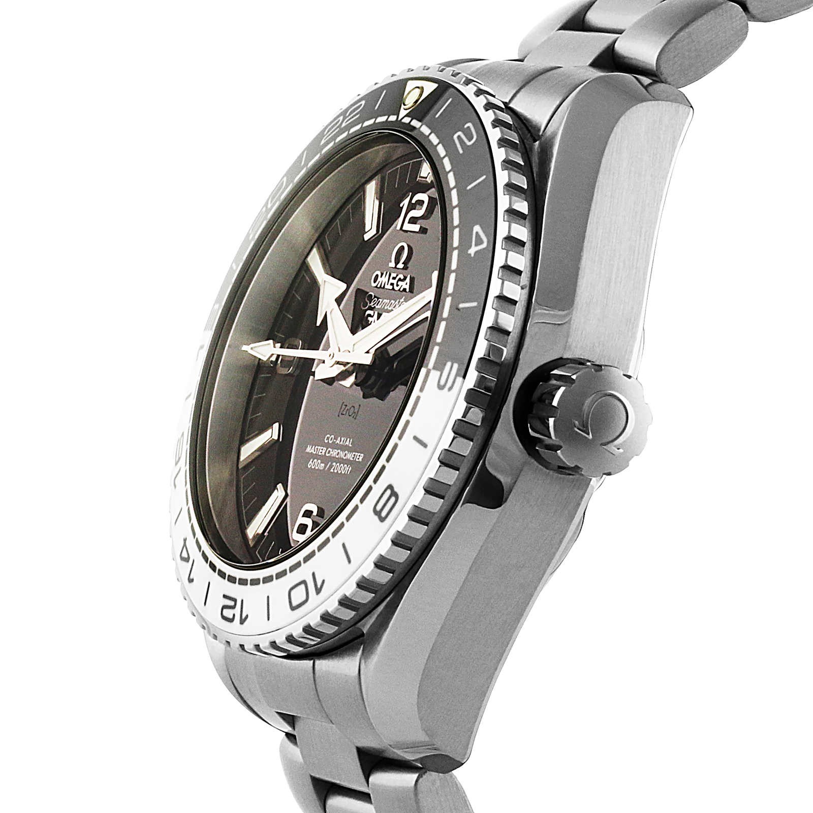 MiroTime Swiss Omega Seamaster Planet Ocean 600m Co-Axial GMT 43.5mm Mens Watch O21530442201001