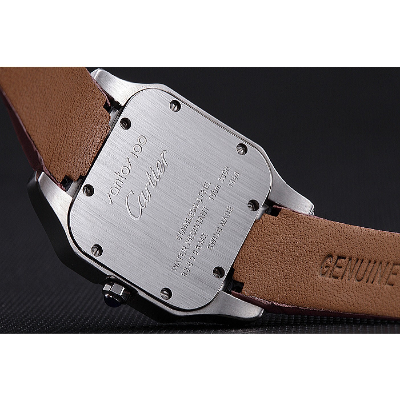 MiroTime Cartier Santos 100 Diamond Silver Bezel 621910