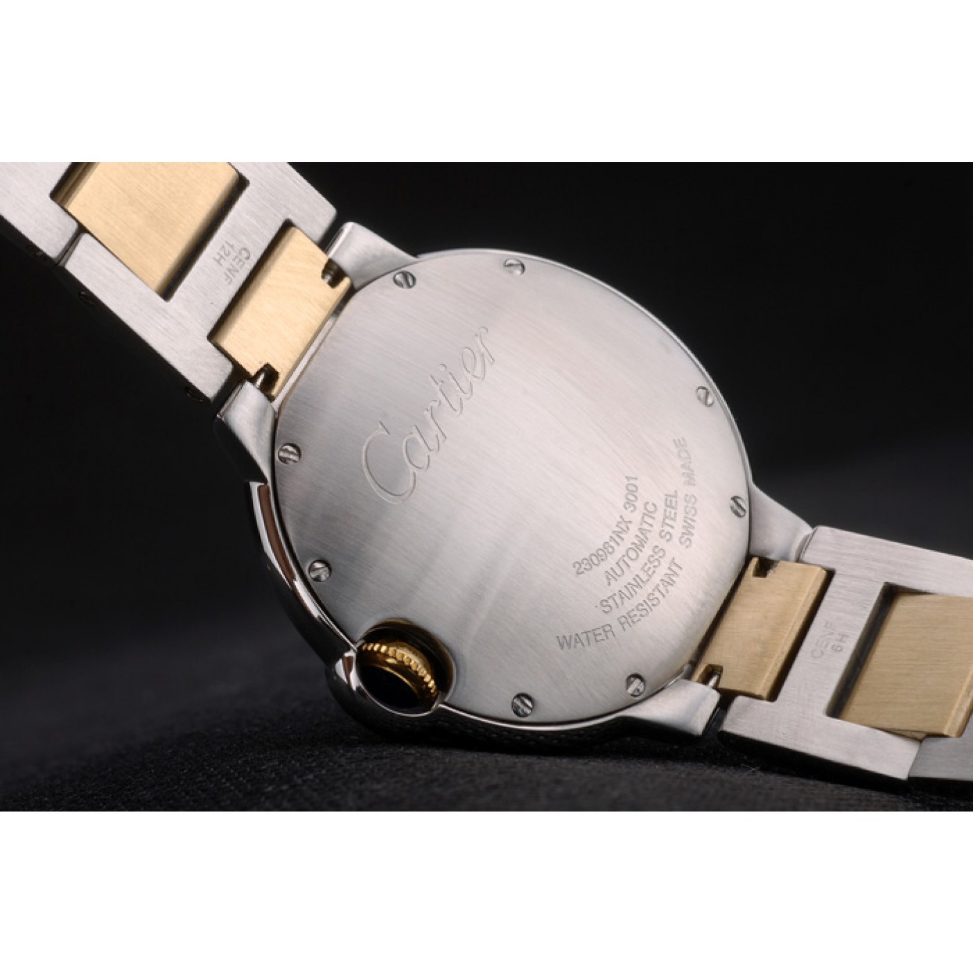 MiroTime Cartier Ballon Bleu 42mm White Dial Stainless Steel Case Two Tone Gold Bracelet