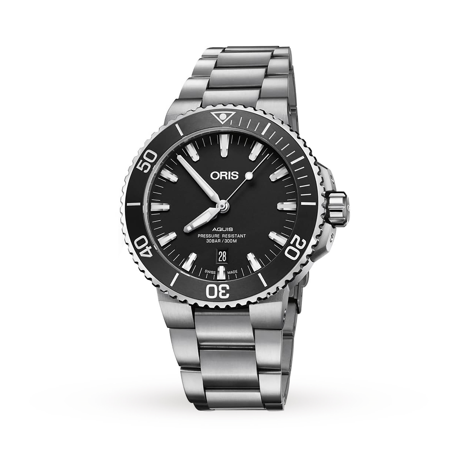 MiroTime Swiss Oris Aquis 43.5mm Mens Watch 01 733 7730 4124-07 8 24 05EB