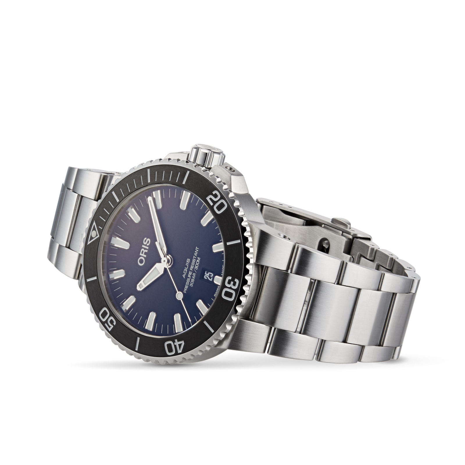 MiroTime Swiss Oris Aquis 43.5mm Mens Watch 01 733 7730 4124-07 8 24 05EB