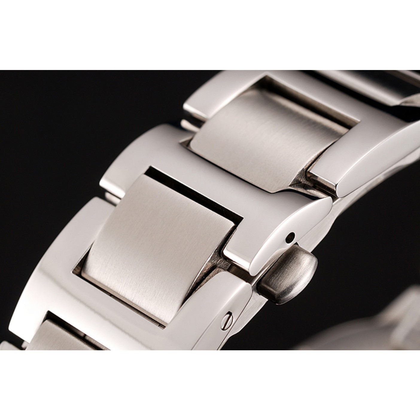 MiroTime Swiss Cartier Ballon Bleu Two Timezone White Dial Silver Case Gold And Silver Bracelet 1453877