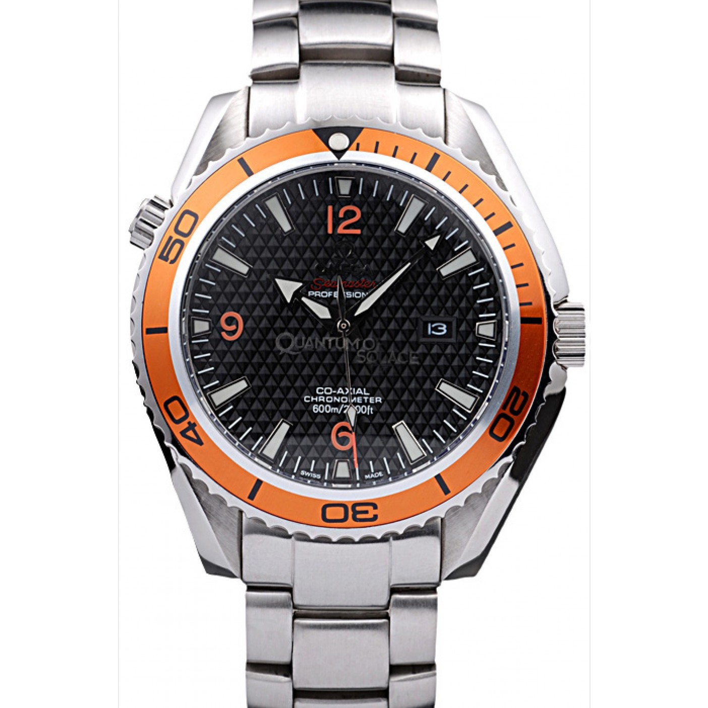 MiroTime Omega Seamaster Planet Ocean Co-axial Orange Case Black Dial 98102