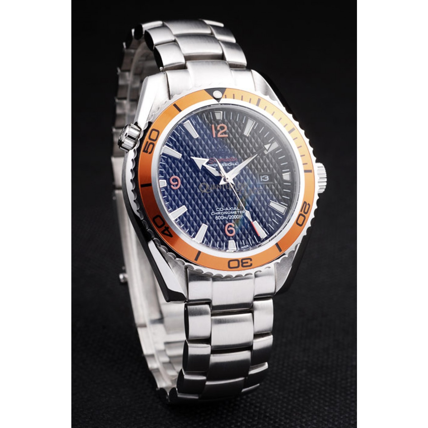 MiroTime Omega Seamaster Planet Ocean Co-axial Orange Case Black Dial 98102