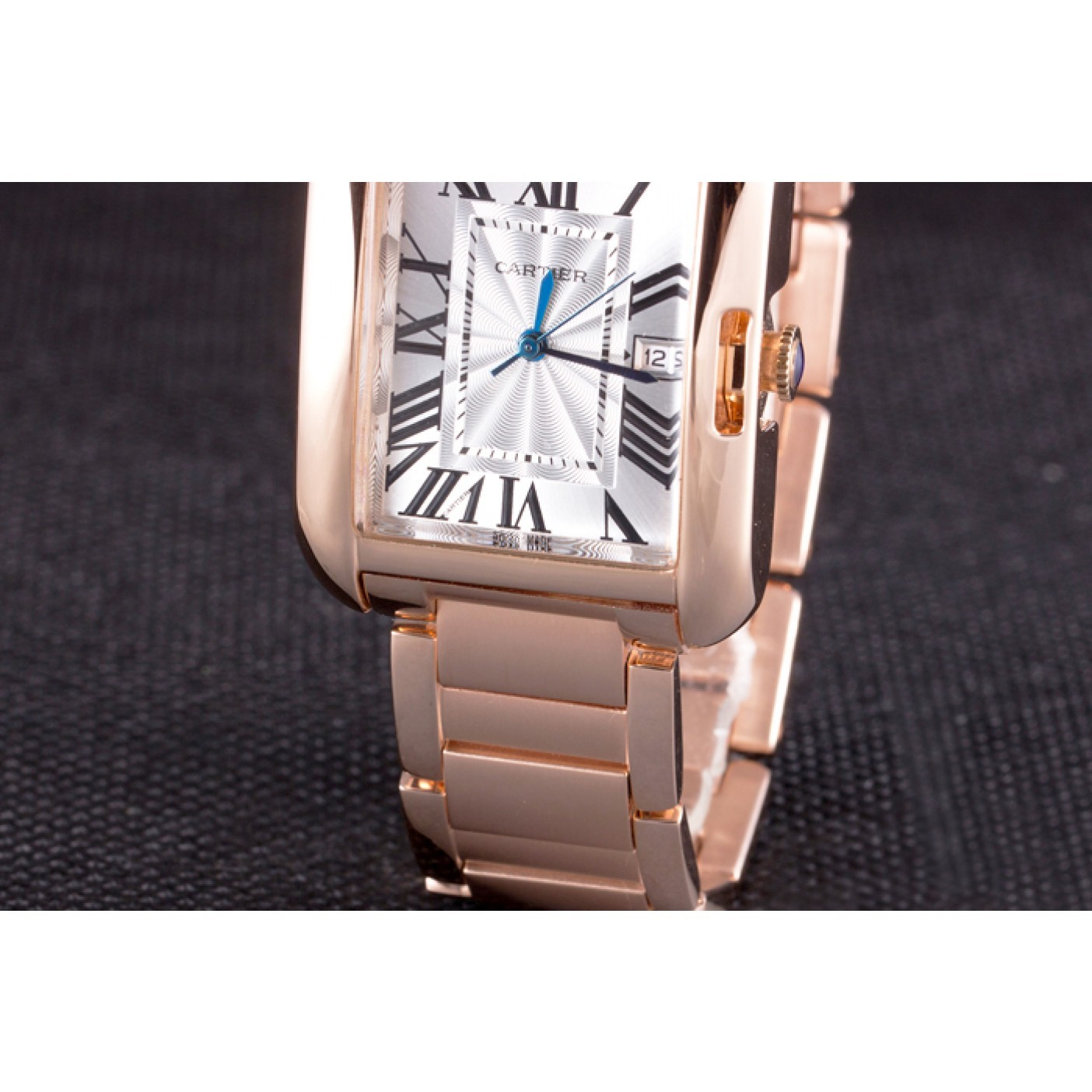 MiroTime Cartier Tank Anglaise 36mm White Dial Rose Gold Case And Bracelet